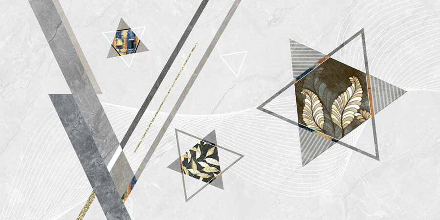 Gạch Arizona AZ GP4804A 40x80 gạch điểm hình học ánh vàng