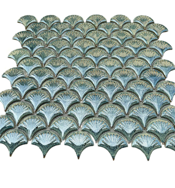 Gạch Mosaic Vảy Cá 290x274mm MHF18 21 Gạch Mosaic Vảy Cá 290x274mm MHF18 20
