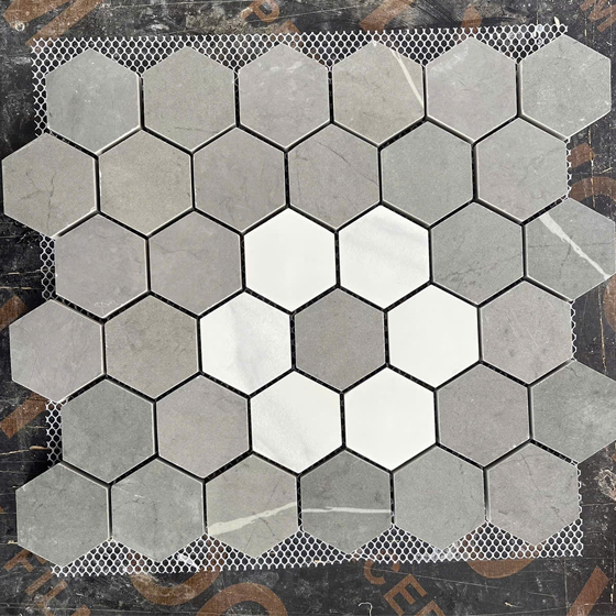 Gạch Mosaic Đá Nung Kết 300x300x48x10mm MSG001 25