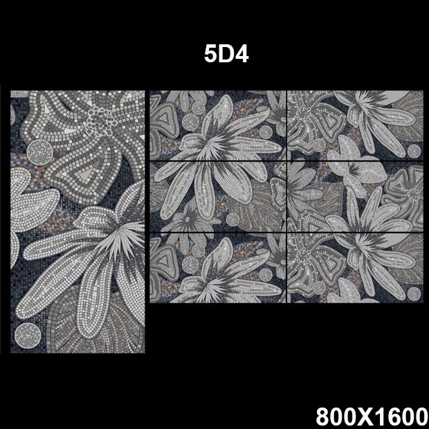 Gạch Giả Mosaic công nghệ nổi 5D 80X160 5D4